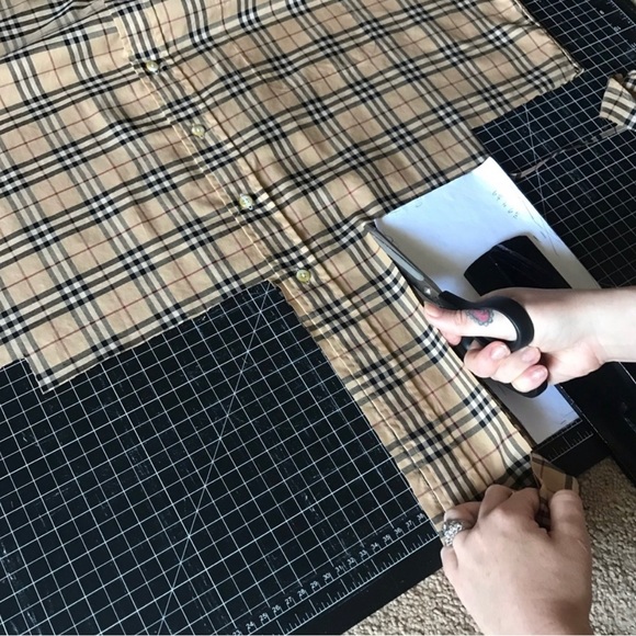 Authentic Repurposed BURBERRY Bow Barrette Hair Clip - Picture 7 of 11